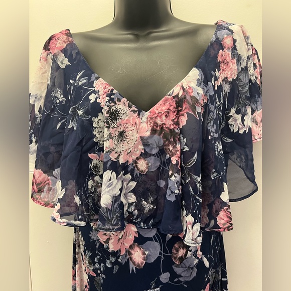 Long blue dress. #1369c - Picture 5 of 7